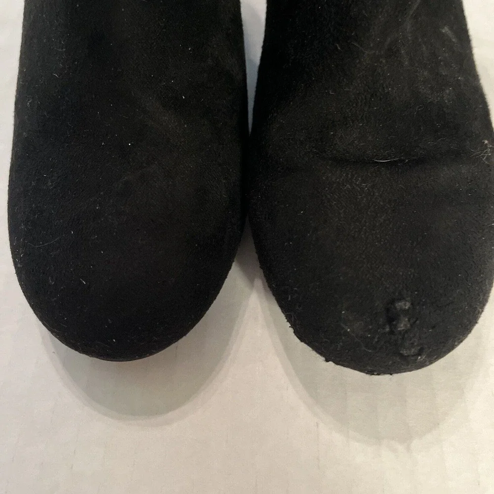 Girls Simply Styled Tansy Dress Boots Size 2M Black Suede